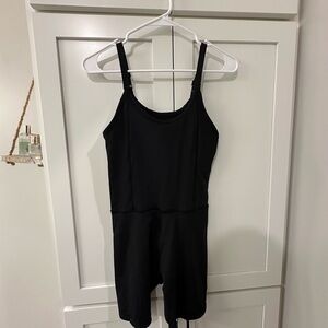 Black Athletic Romper